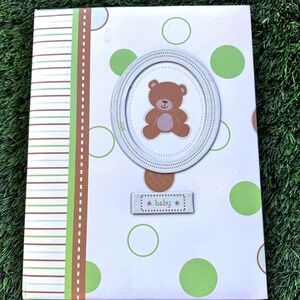 Baby Gear Keepsakes Cutie Pie Neutral Baby Memory Book Album Teddy Bear Photo‎